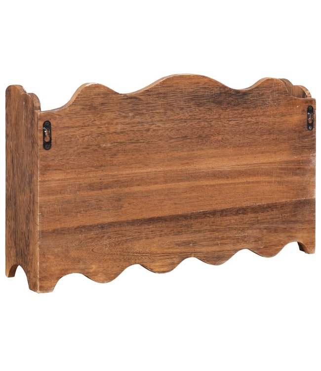 Wandkapstok 50x10x30 cm hout bruin