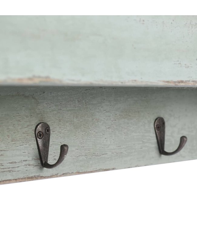 Wandkapstok 50x10x23 cm hout groen