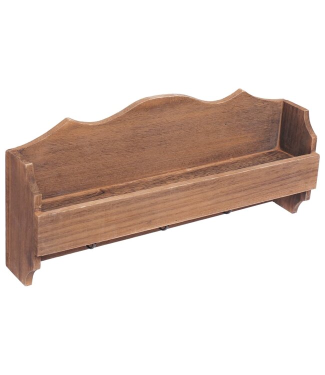 Wandkapstok 50x10x23 cm hout bruin