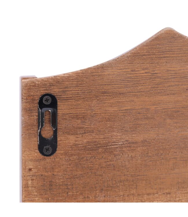 Wandkapstok 50x10x23 cm hout bruin