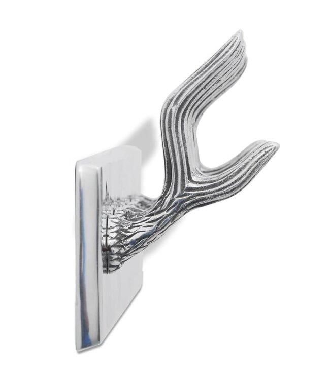 Kapstokken 4 st aluminium zilverkleurig
