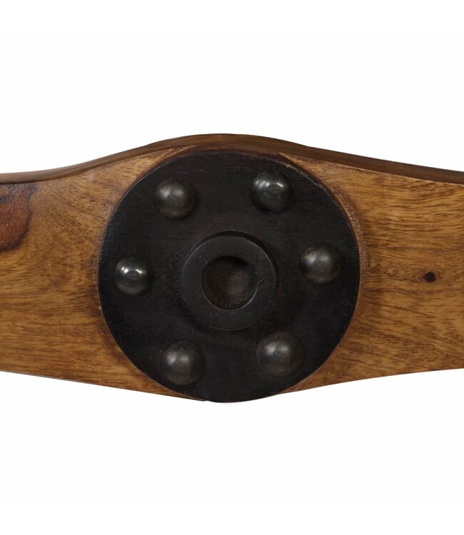 Wandkapstok met 6 haken 108x6x19 cm massief sheeshamhout