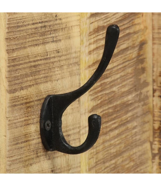 Wandkapstokken 2 st 36x110x3 cm massief mangohout