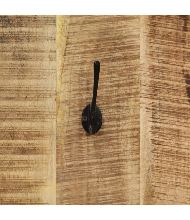 Wandkapstokken 2 st 36x110x3 cm massief mangohout