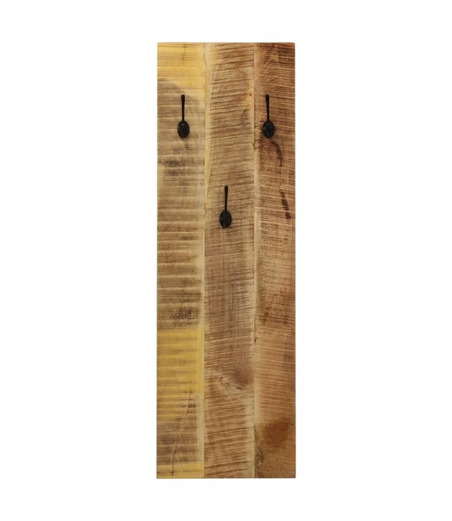 Wandkapstokken 2 st 36x110x3 cm massief mangohout