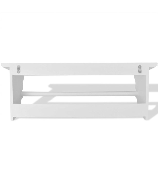 Kapstok barokstijl MDF wit
