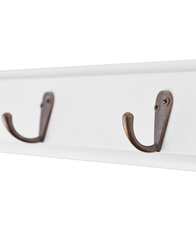 Kapstok barokstijl MDF wit