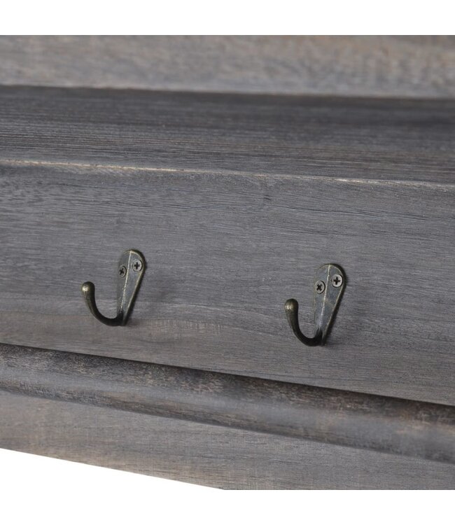 Wandschap 60x23,5x33 cm paulowniahout bruin