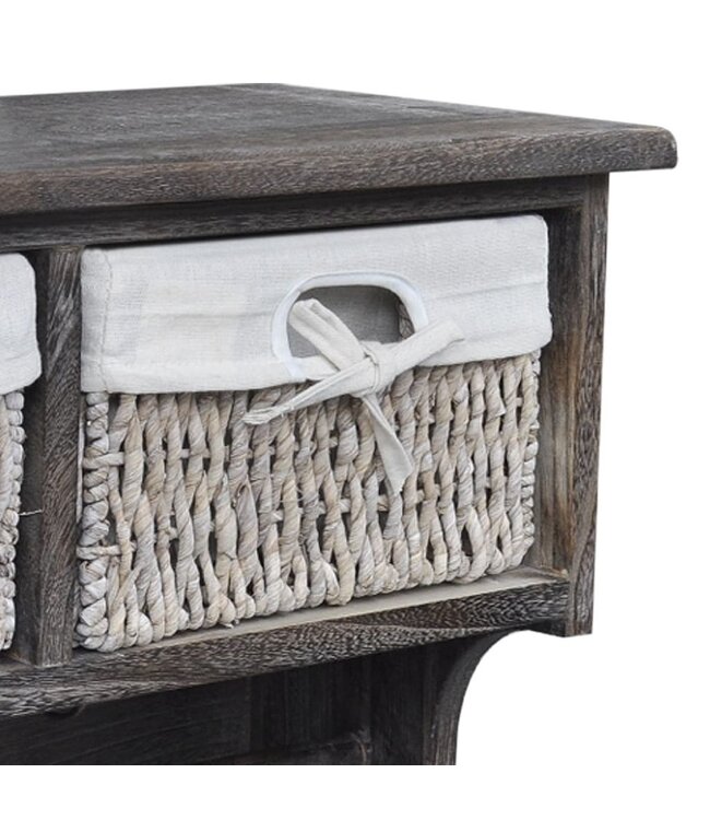 Wandschap 60x23,5x33 cm paulowniahout bruin