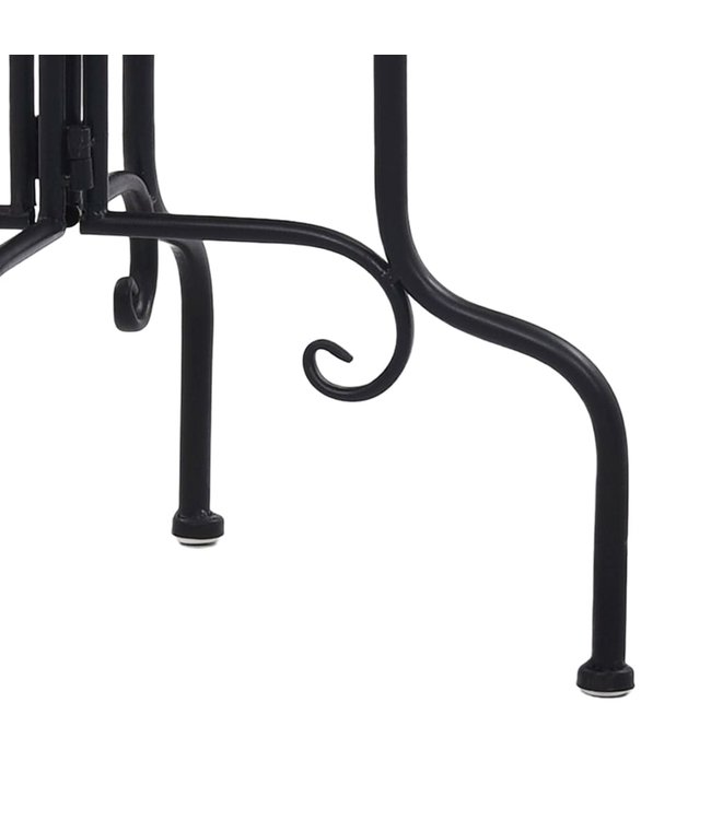 Bijzettafel mozaïek keramiek terracottakleurig