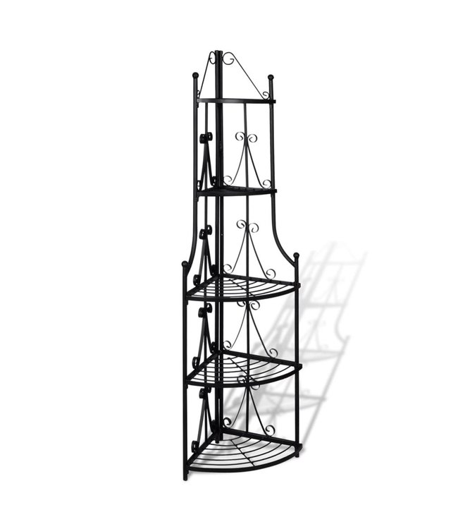 Hoekig Plantenrek Romy (zwart)