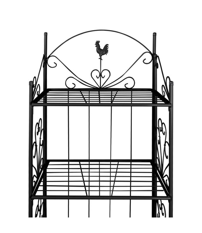 Plantenrek vierkant zwart