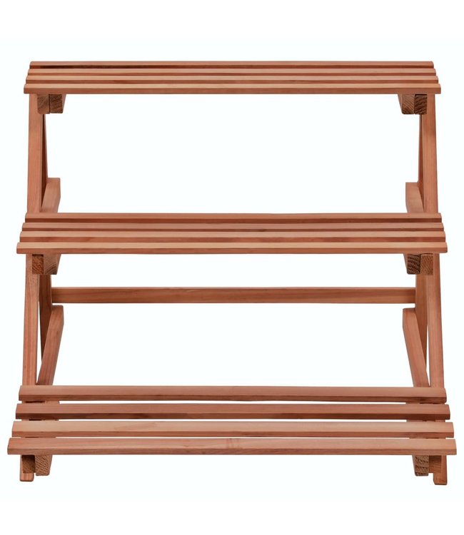 Plantenstandaard 3-laags 48x45x40 cm cederhout
