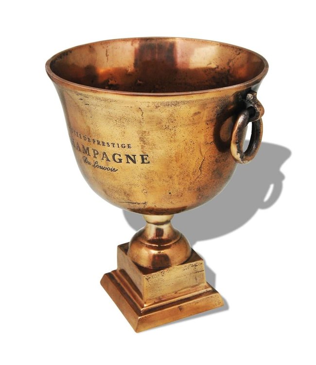 Prijzenbeker champagnekoeler koperbruin