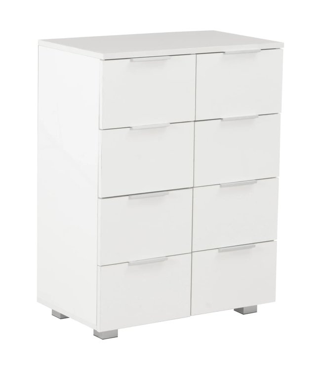 Dressoir 60x35x76 cm spaanplaat hoogglans wit