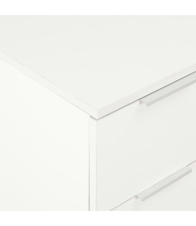 Dressoir 60x35x76 cm spaanplaat hoogglans wit