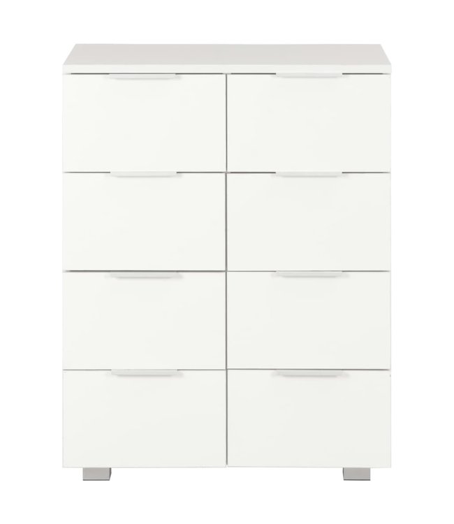 Dressoir 60x35x76 cm spaanplaat hoogglans wit