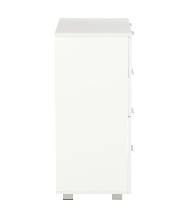 Dressoir 60x35x76 cm spaanplaat hoogglans wit