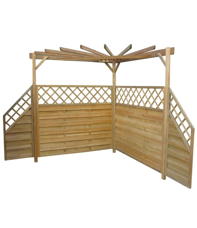 Pergola 256x256x225 cm geïmpregneerd grenenhout