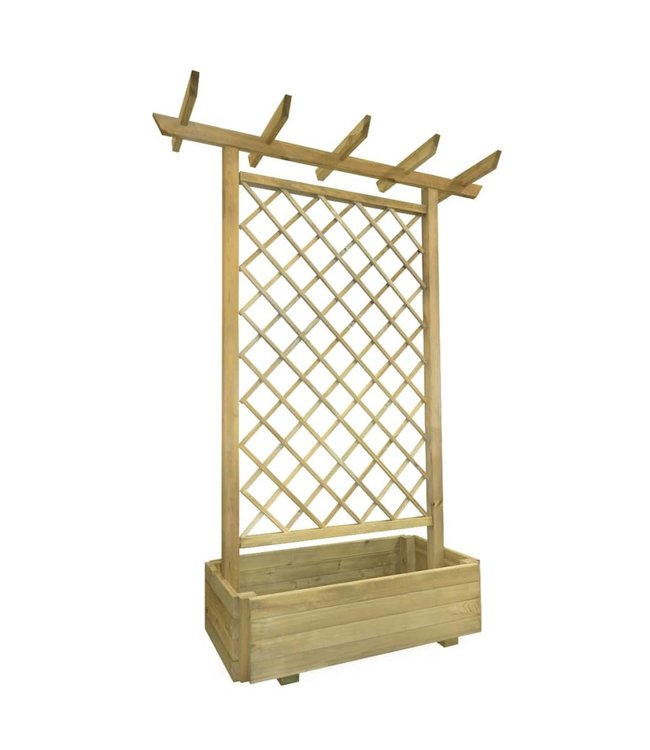 Pergola plantenbak 162x56x204 cm hout