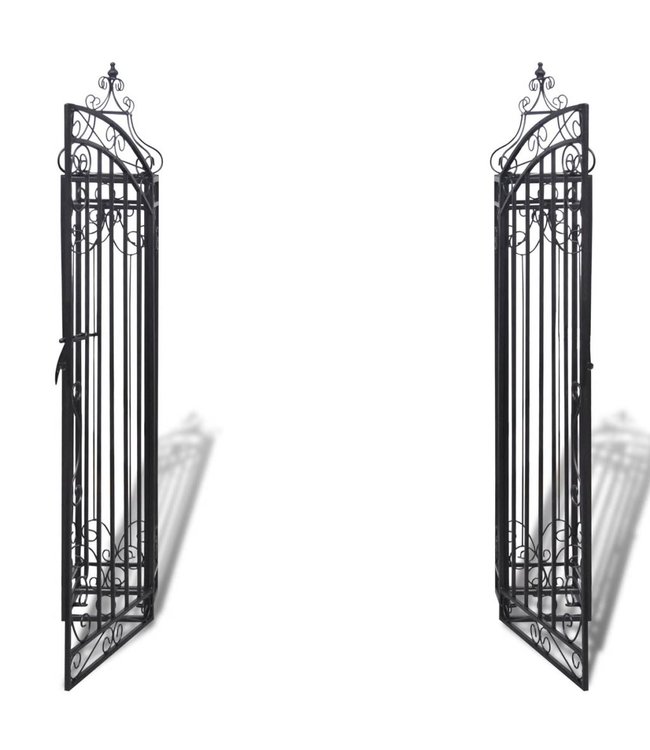 Poort decoratief 112x20,5x134 cm smeedijzer