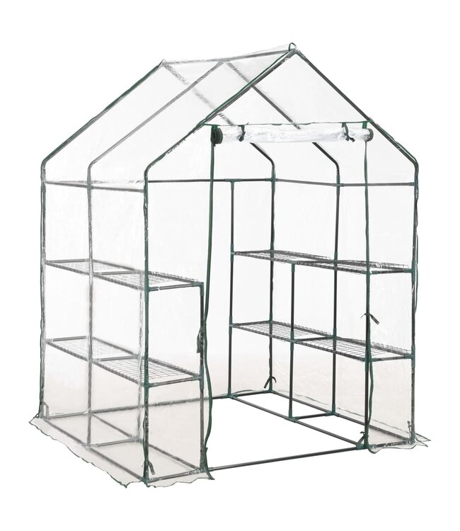 Tuinkas met 8 schappen 143x143x195 cm