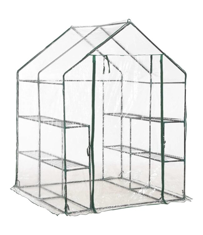 Tuinkas met 8 schappen 143x143x195 cm