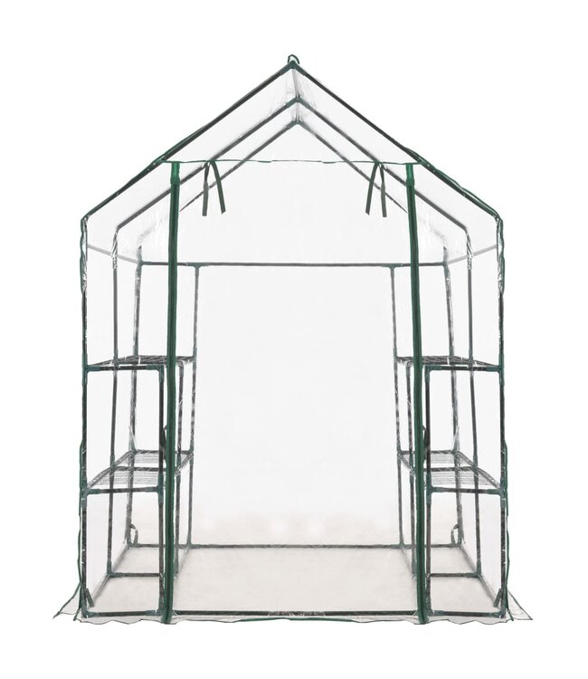 Tuinkas met 8 schappen 143x143x195 cm