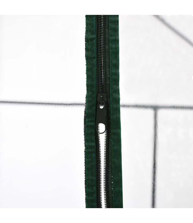 Tuinkas met 8 schappen 143x143x195 cm