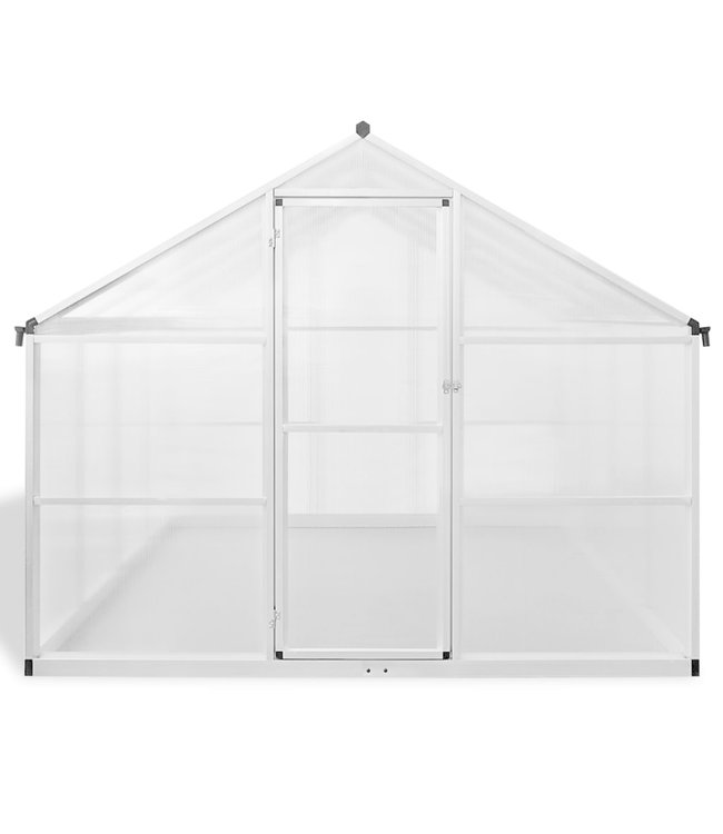 Broeikas 23,44 m³ 481x250x195 cm aluminium