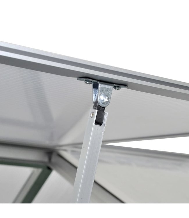 Broeikas 23,44 m³ 481x250x195 cm aluminium