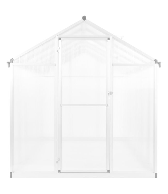 Broeikas 15,6 m³ 421x190x195 cm aluminium