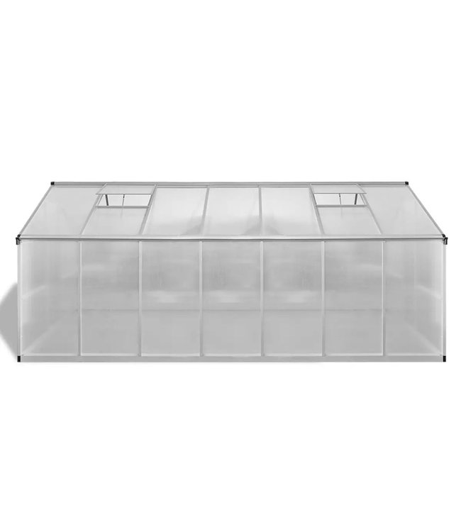 Broeikas versterkt aluminium 10,53 m²