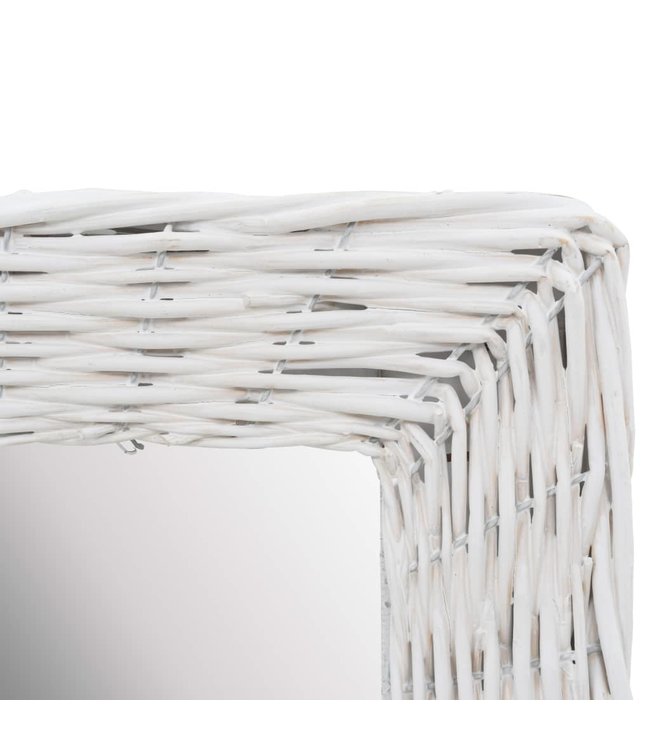 Spiegel 40x60 cm wicker wit