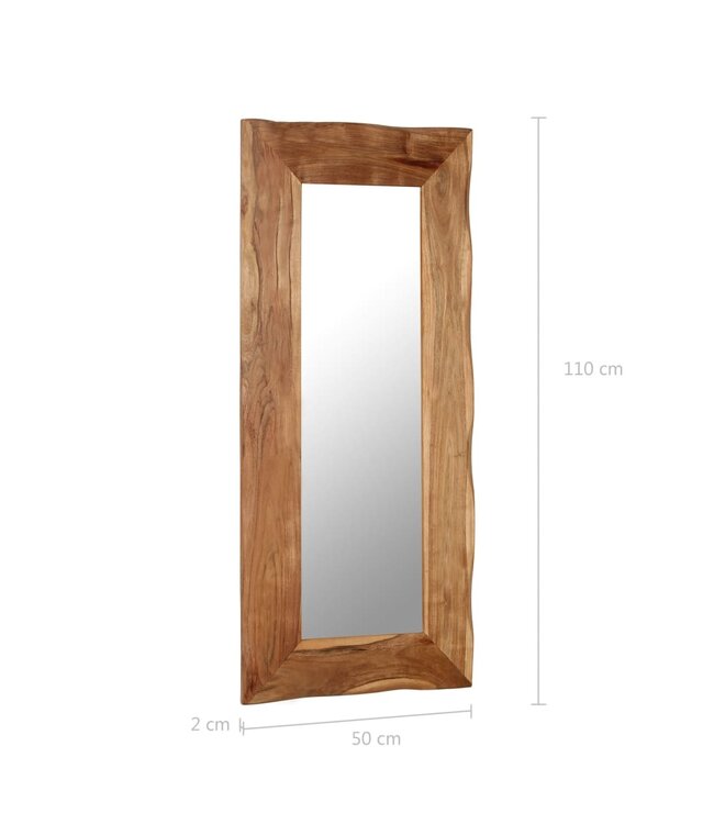Cosmeticaspiegel 50x110 cm massief acaciahout