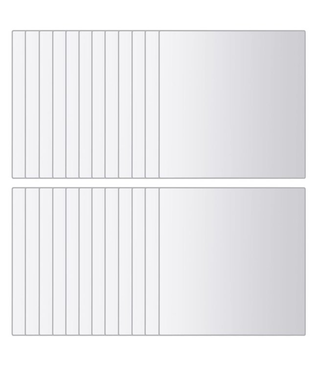 24 st Spiegeltegels vierkant glas