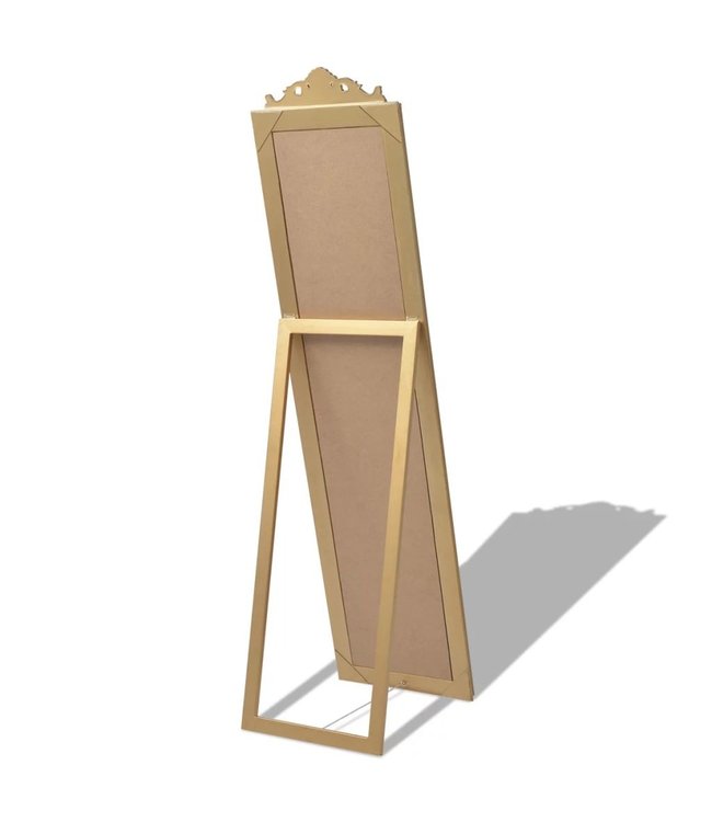 Vrijstaande spiegel Barok 160x40cm goud