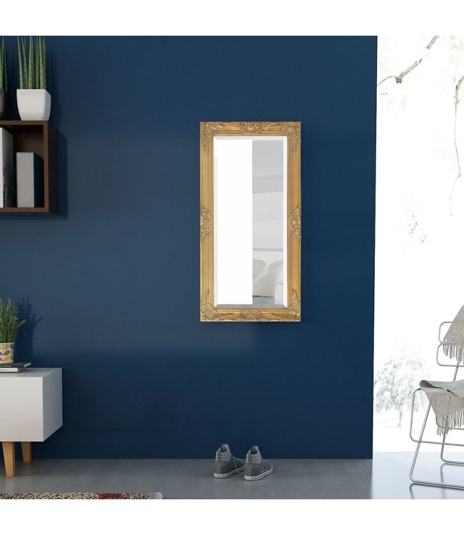 Wandspiegel Barok 100 x 50 cm goud