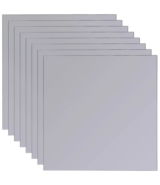 Spiegeltegels frameloos 8 st 20,5 cm glas