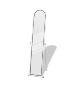 Spiegel vrijstaand rechthoekig grijs