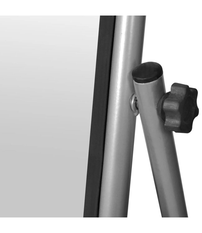 Spiegel vrijstaand rechthoekig grijs