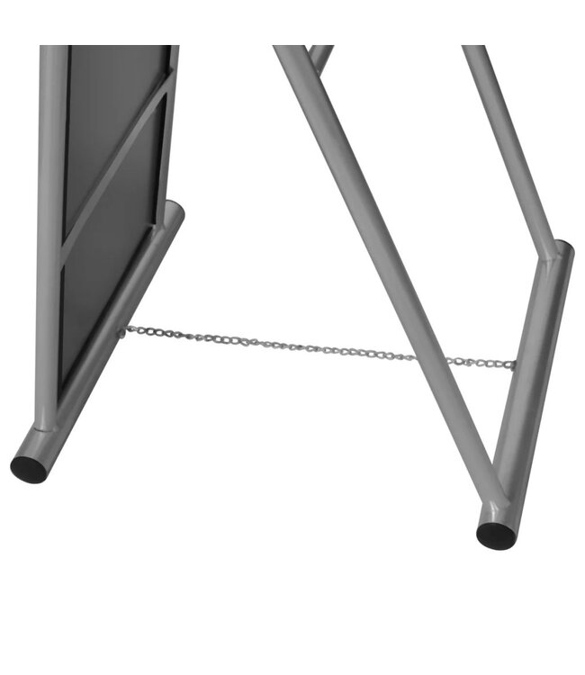 Spiegel vrijstaand rechthoekig grijs