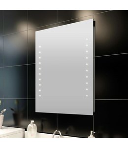 Badkamerspiegel met LED's 60x80 cm