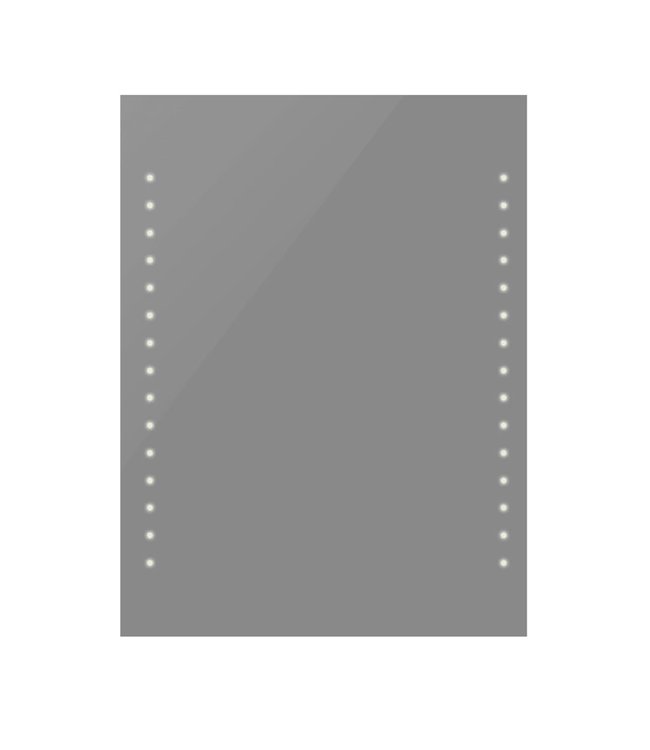 Badkamerspiegel met LED's 50x60 cm