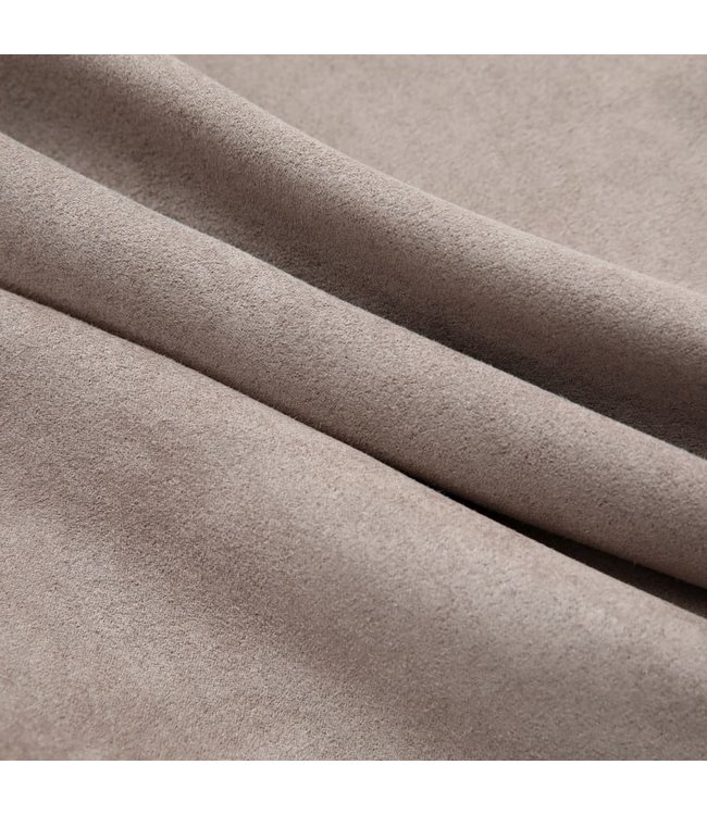 Gordijn verduisterend met metalen ringen 2 st 140x175 cm taupe