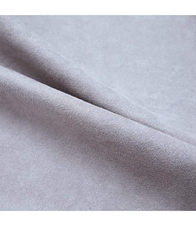 Gordijn verduisterend met metalen ringen 2 st 140x245 cm grijs