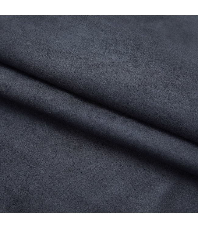 Gordijnen verduisterend met haken 2 st 140x175 cm antraciet