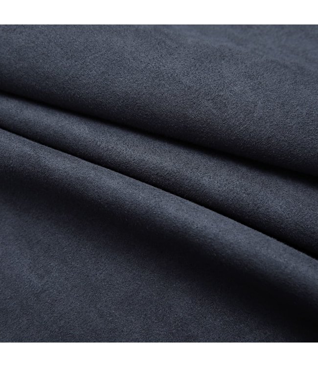 Gordijnen verduisterend met ringen 2 st 140x245 cm antraciet