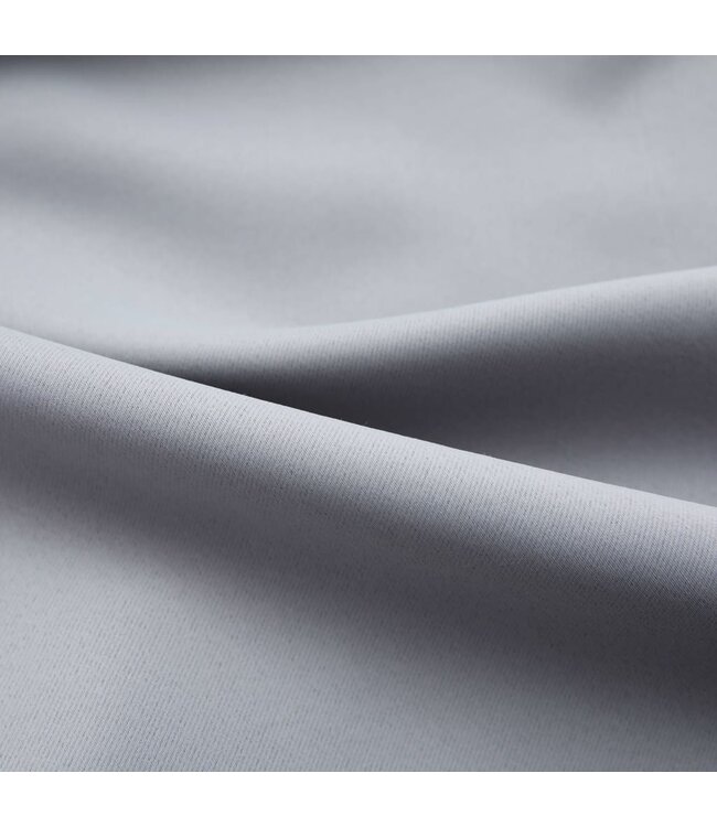 Gordijnen verduisterend met haken 2 st 140x245 cm grijs