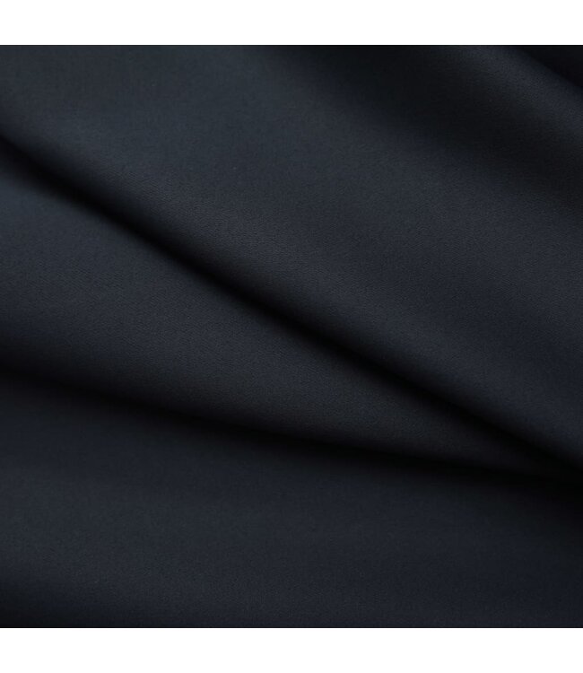 Gordijnen verduisterend met haken 2 st 140x245 cm zwart